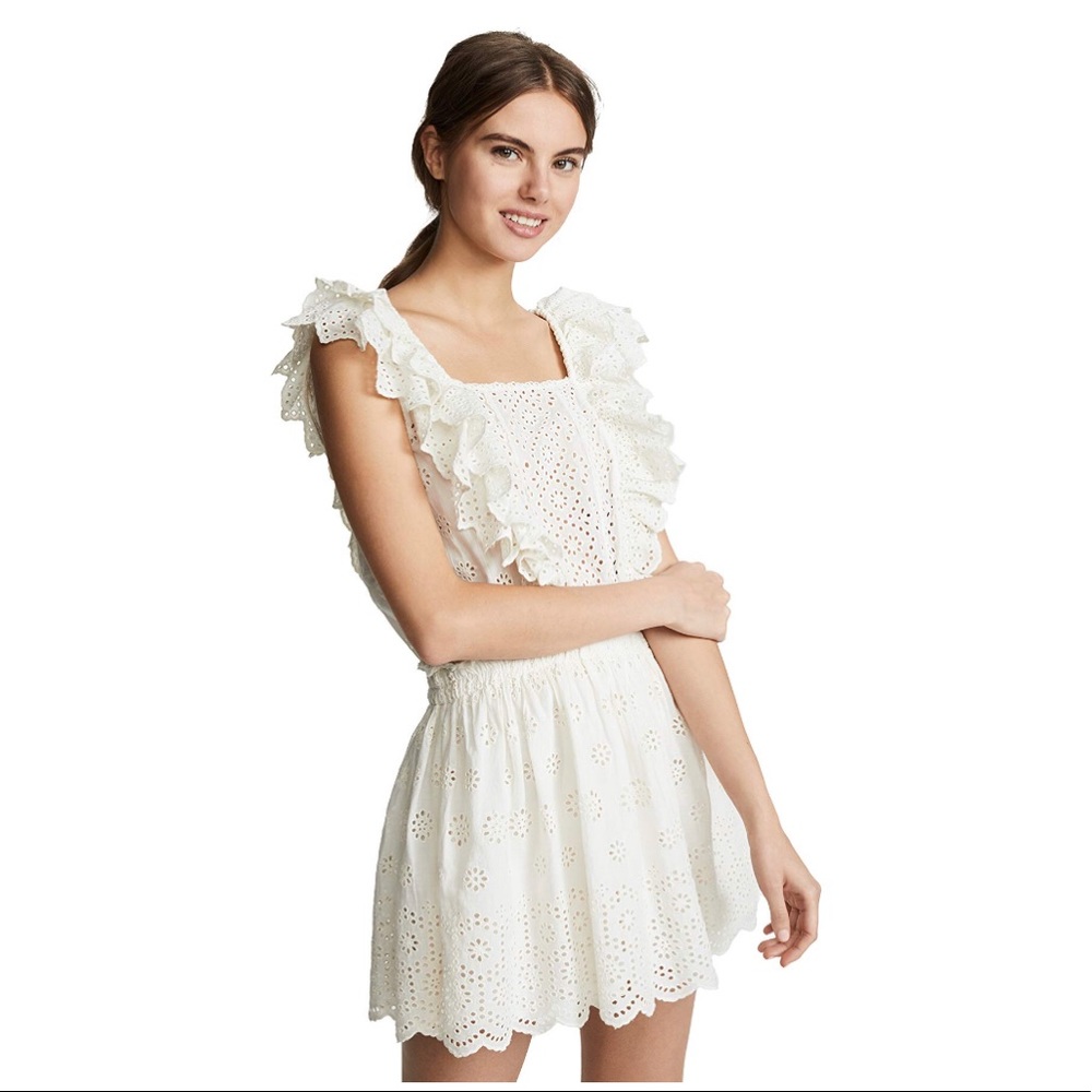 Love shack fancy Dora eyelet dress sz xs - Picture 3 of 6